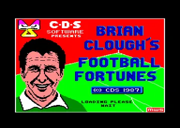 Brian Clough's Football Fortunes (UK) (1987) screen shot title